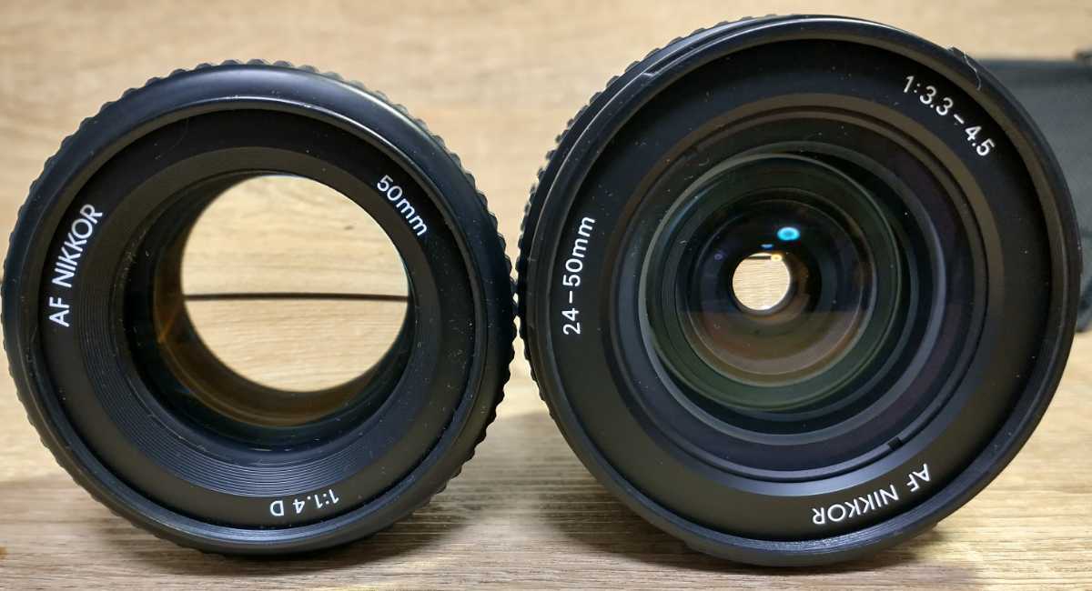 Nikon F5 美品＋AF NIKKOR 50mm f1.4D＋24-50mm 各部動作良好 