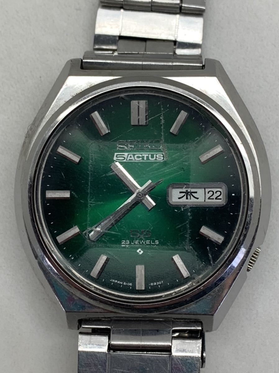 Seiko 5 actus green - Gem SEIKO5ACTUS 21JEWELSグリーン文字盤