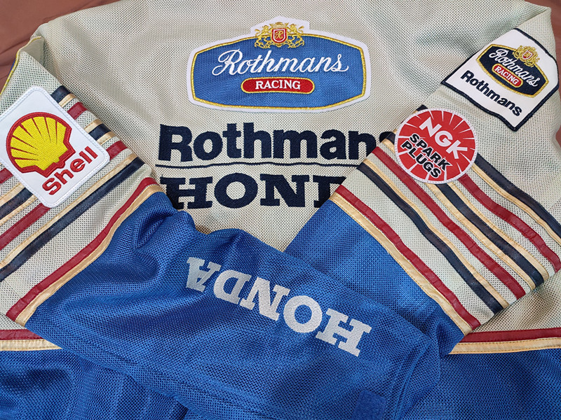 M-本物 ロスマンズホンダメッシュジャケット Rothmans HONDA 刺繍 