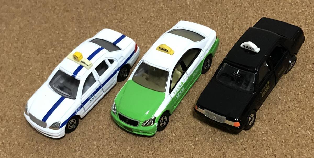 トミカ 全て トヨタ タクシー No.17 セルシオ /No.32 クラウン /No.51 