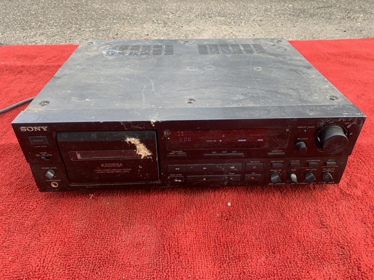 1円 SONY TC-K600 3HEAD HX PRO ステレオ カセットデッキ オーディオ