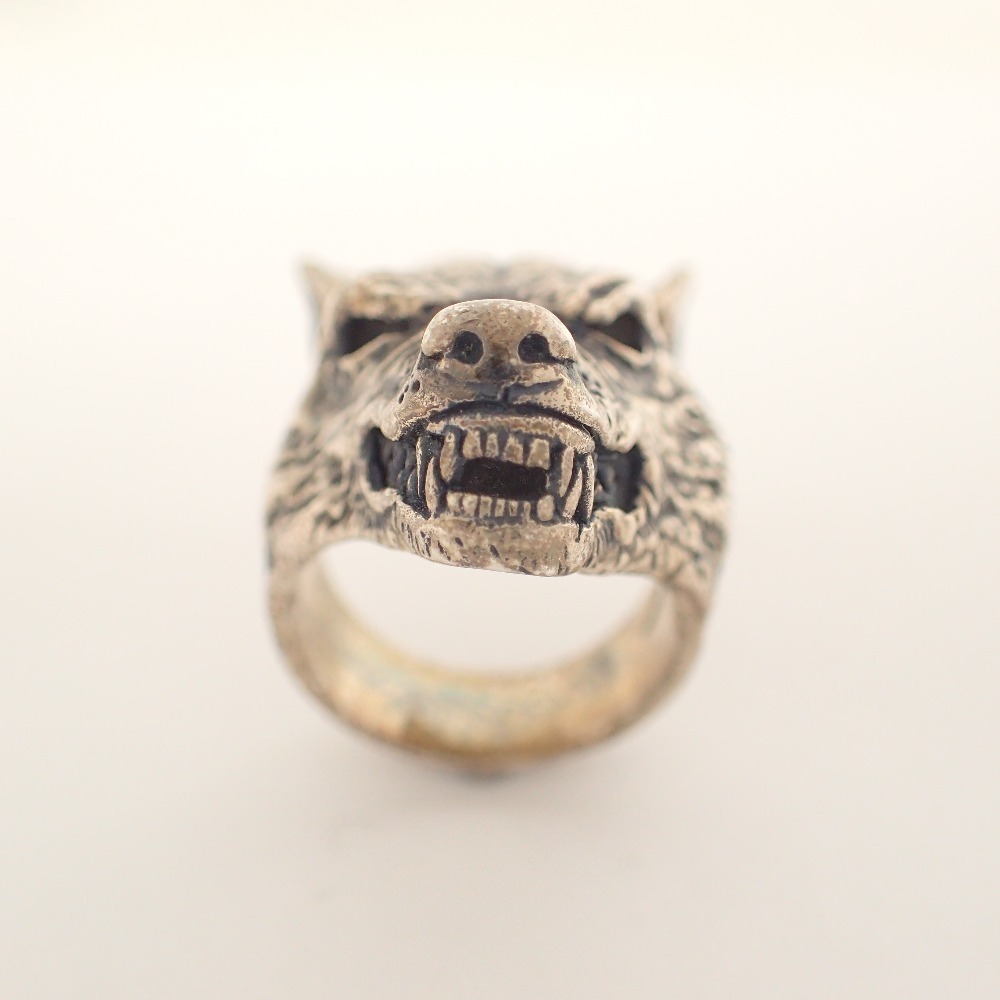 1円】CRAZY PIG クレイジーピッグ 925刻印 #113 WOLF ウルフ リング