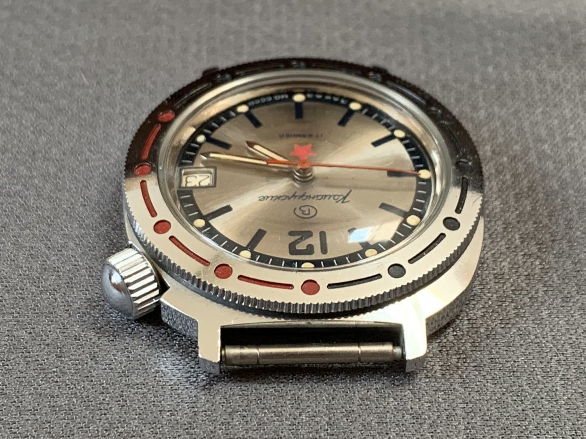 希少 旧ソ連製VOSTOK ボストーク コマンダスキー 機械式 手巻き 腕時計 