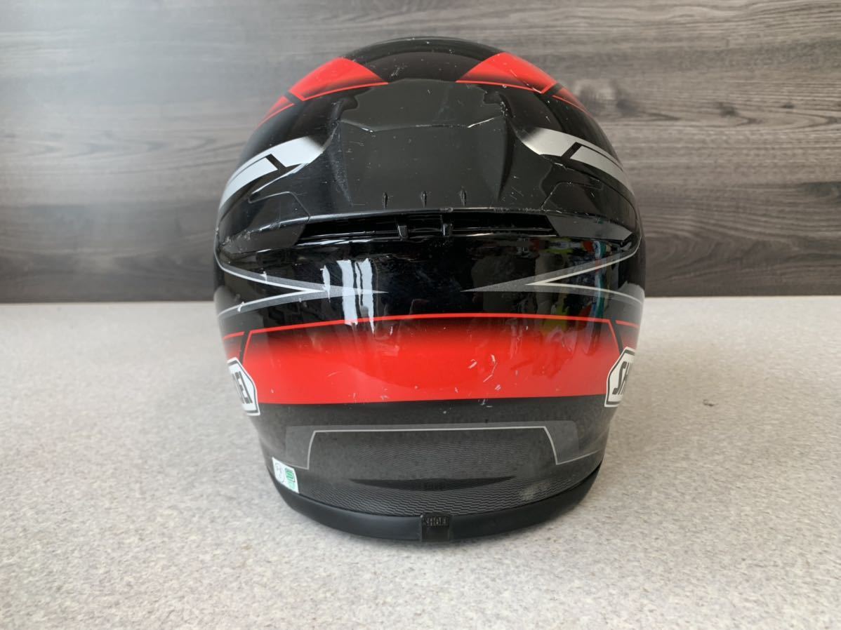 1円 SHOEI ショウエイ Z-7 フルフェイス ヘルメット Lサイズ 59cm 赤 