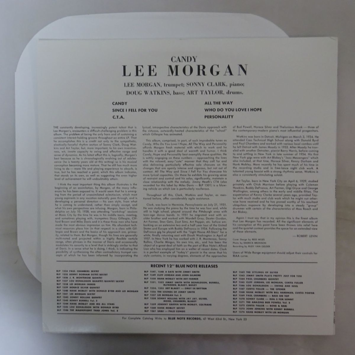 11163745;【US盤/BLUENOTE/重量盤再発】Lee Morgan / Candy