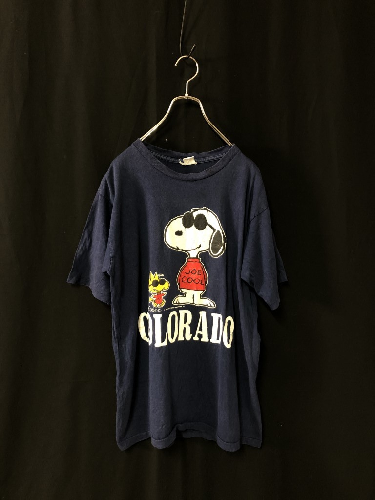 USA製◇1980s【ARTEX】スヌーピー JOE COOL ジョークール Tシャツ L  