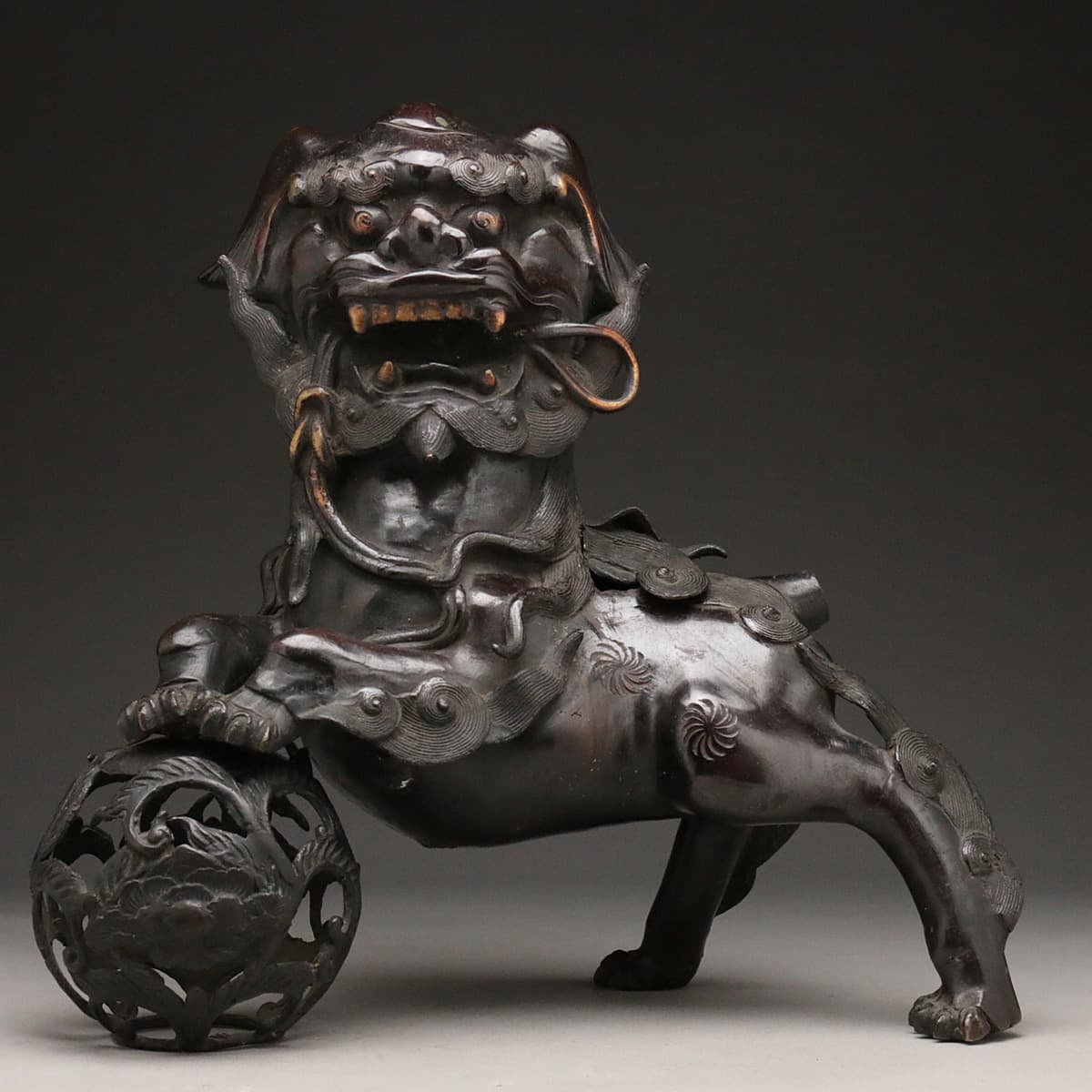 2854 古銅製　獅子　香炉　時代物 2854 古銅製 獅子 香炉 時代物 2854 古銅製 獅子 香炉 時代物 Yahoo
