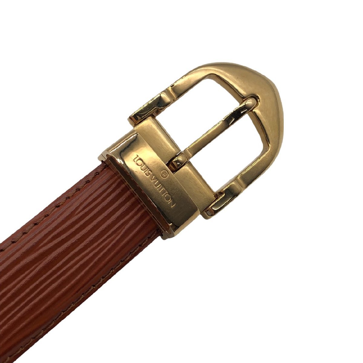 美品】ルイヴィトン ベルト エピ サンチュール ケニアブラウン レディース