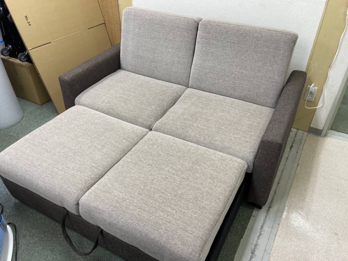 美品】 【直接引取り歓迎】 ニトリ ソファーベッド (バード2 BE/BR