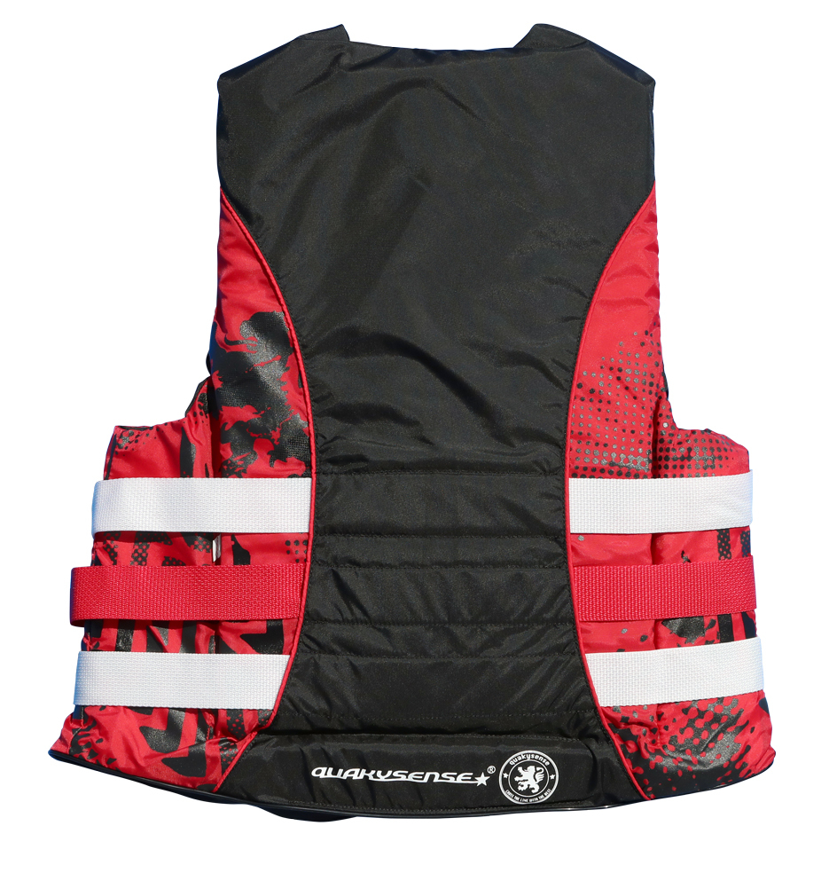 Quakysense M's 4BUCKLE LIFE VEST クェーキーセンス　4バックルライフジャケット（USCG/JCI認定）レッド（18QB-23）XLサイズ クエーキーセンス | - 品アウトドア・釣り・旅行用品 正規 （USCG&frasl;JCI認定）オレンジLサイズ