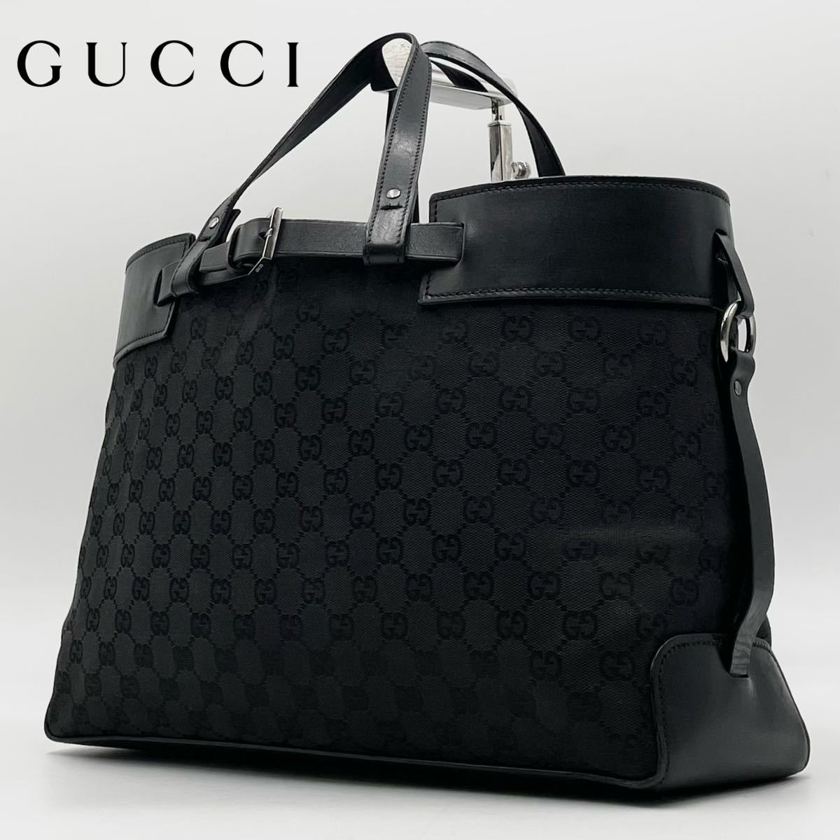 1円～未使用級 GUCCI グッチ メンズ トートバッグ ハンド ビジネス 