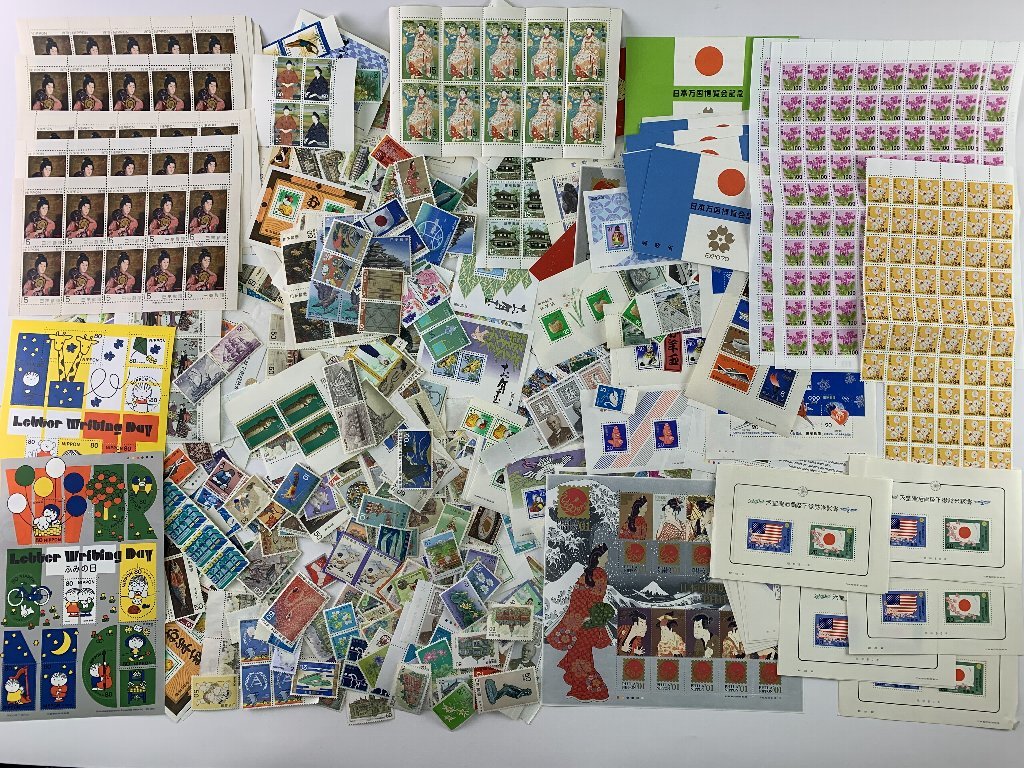 未使用　戦前切手シート　バラ　おまけ付き 未使用 記念切手 バラ シート お年玉切手シート | まとめ 日本郵便株式