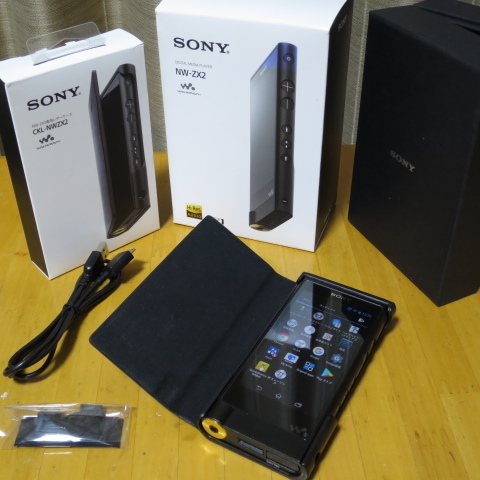 SONY WALKMAN ZXシリーズ NW-ZX2 128GB 純正レザーケース CKL-NWZX2