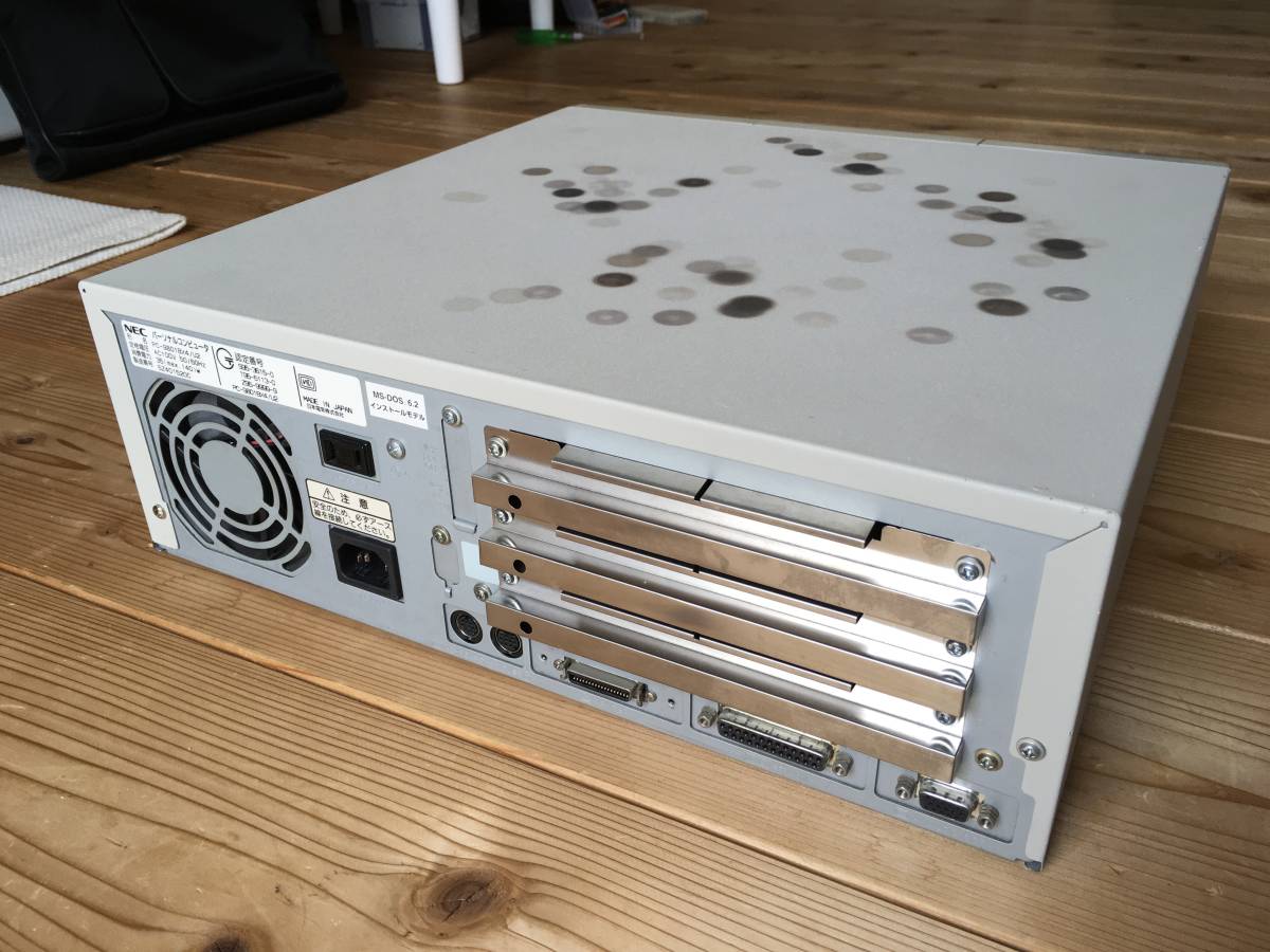 NEC PC-9801BX4/U2 i486DX4 32MB 120MB CD-ROMドライブ付 内蔵電池新品