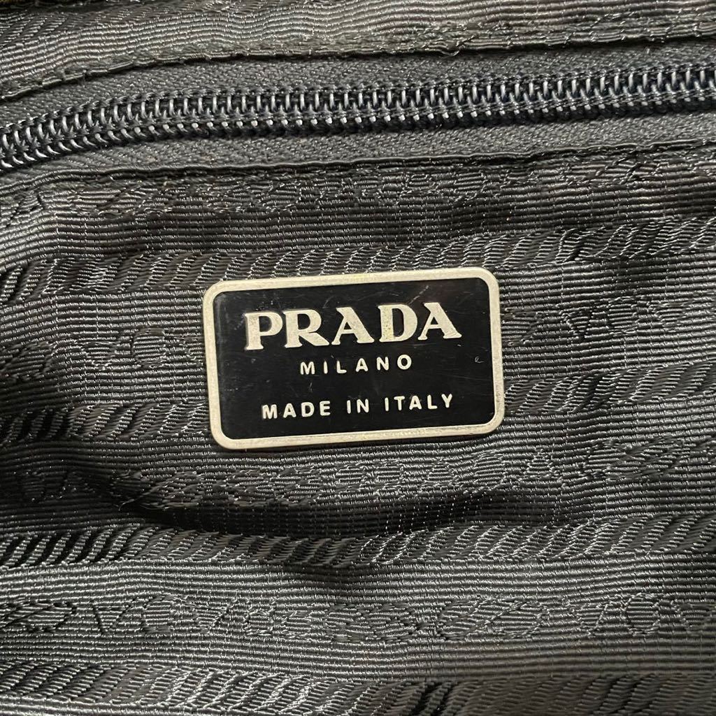 1円 【PRADA】 プラダ テスートナイロン 巾着型 リュックサック バック 