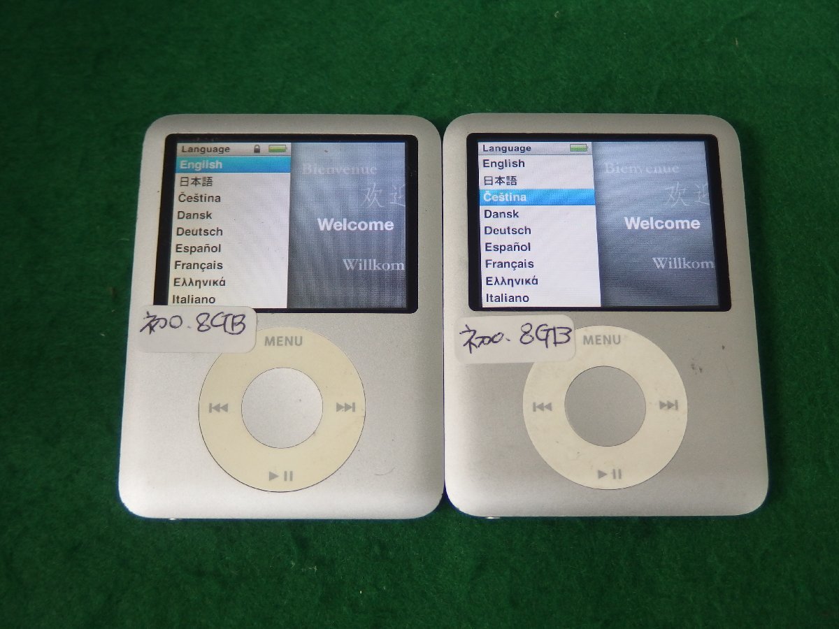 ユ□IP378 ♪Apple iPod nano 第3世代 8GB 4台セット A1236 通電