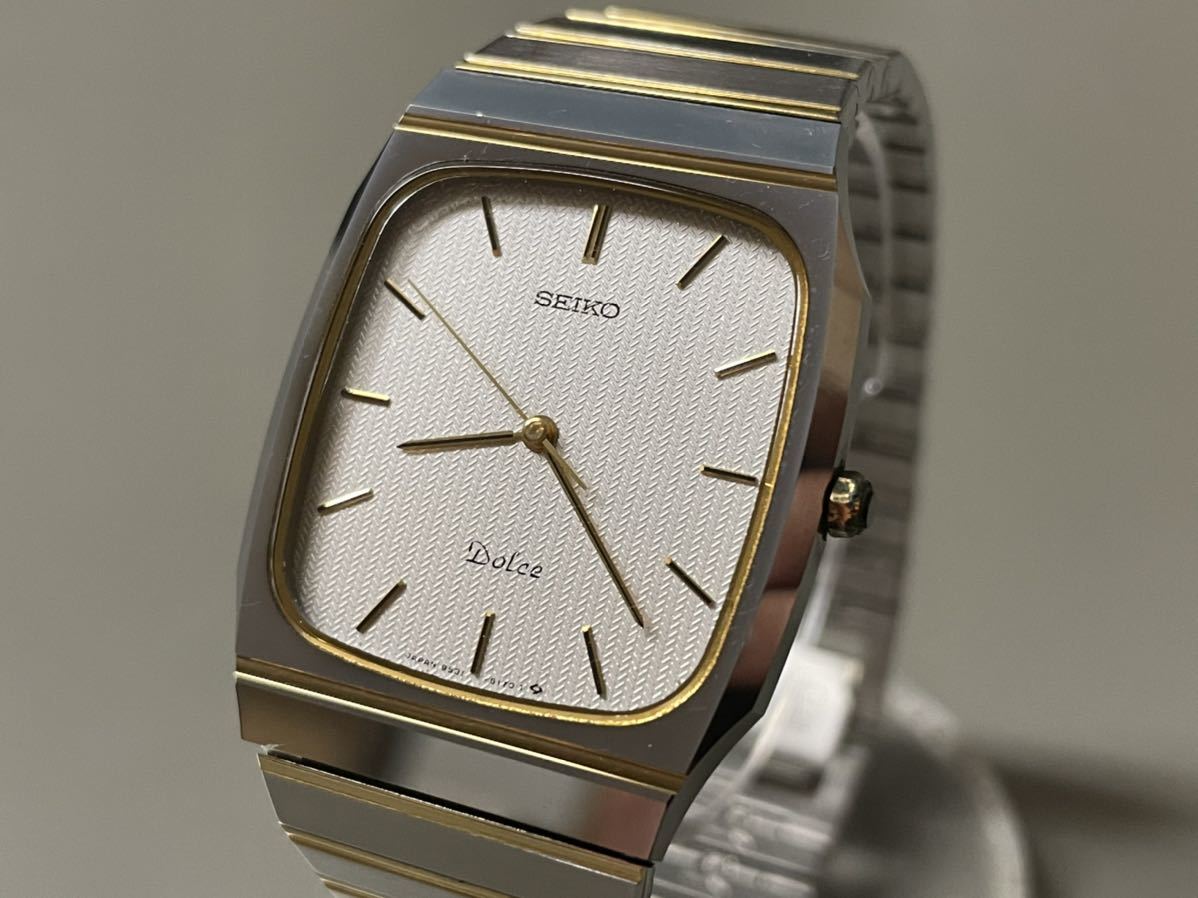 1円～◇ セイコー SEIKO ドルチェ Dolce タングステン シルバーカラー