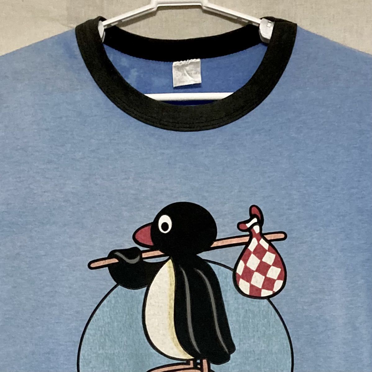 90s USA製 PINGU リンガー Tシャツ アメリカ製 ピングー ビンテージ