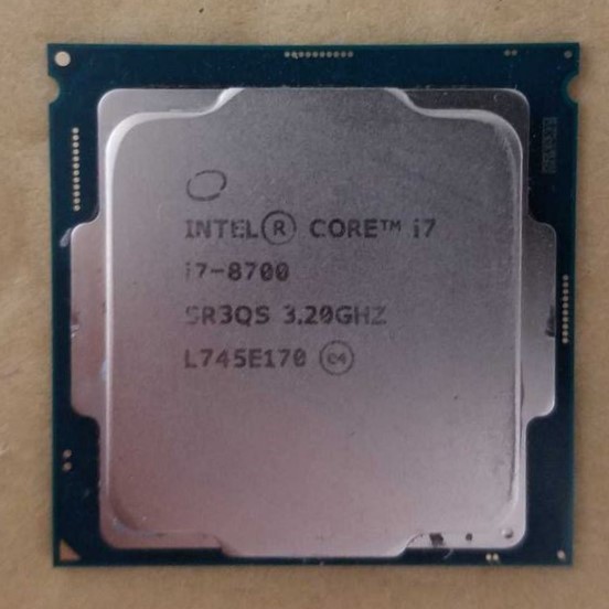 Core Intel CPU i7 i7-8700 3.2GHz SR3QS 0 3.20GHz 1 6コア12