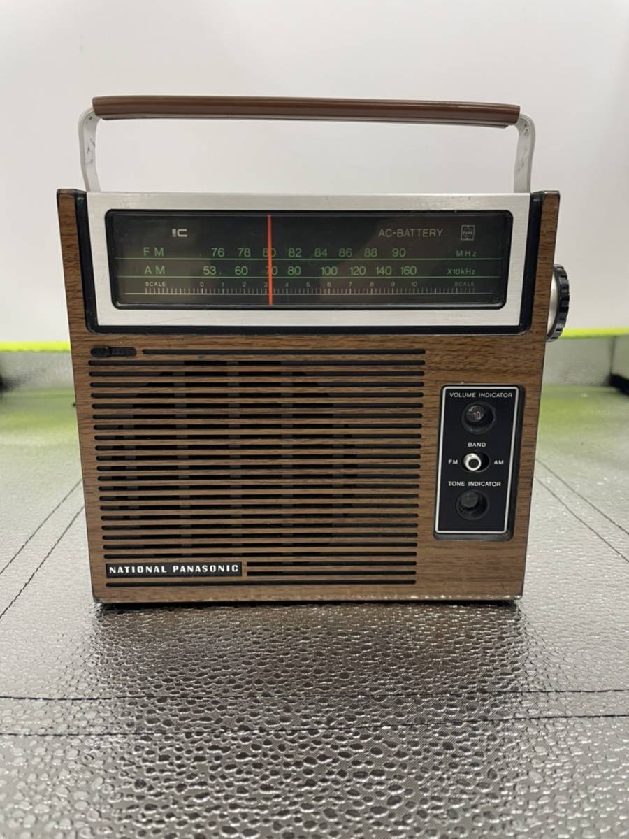 ジャンクSanyo,Sony,national 昭和レトロラジカセ NATIONAL PANASONIC】昭和のラジオ 昭和レトロ National ラジカセ RQ