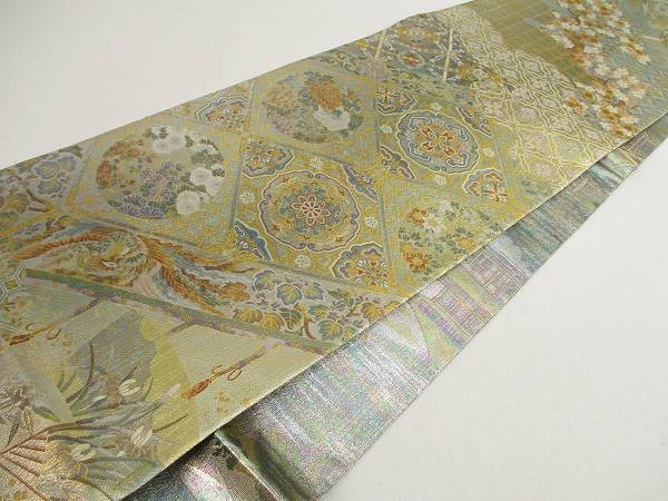 着物ふぁんた△西陣あさぎ 24金 両面 本金プラチナ二重箔 古都乃名宝 