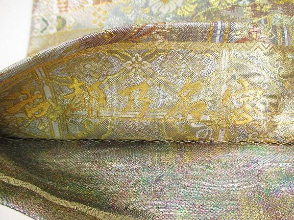 着物ふぁんた△西陣あさぎ 24金 両面 本金プラチナ二重箔 古都乃名宝 
