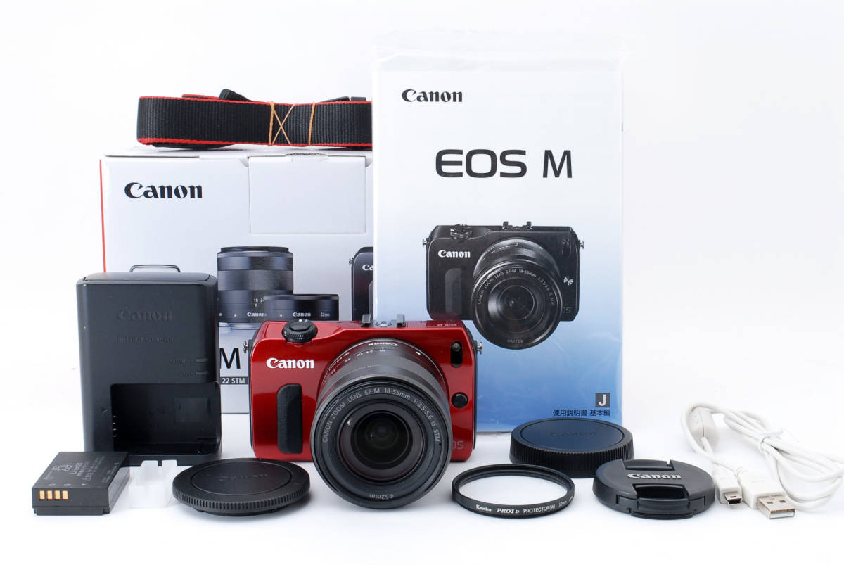 EOS M Canon EF-M22mm EF-M18 [ホワイト] ◇◇極上美品 キヤノン CANON EOS