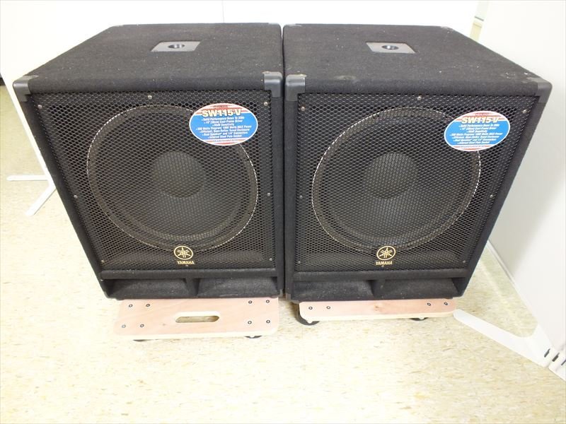 ♪ YAMAHA ヤマハ SW115V モニタースピーカーペア 中古現状品 220511H1158