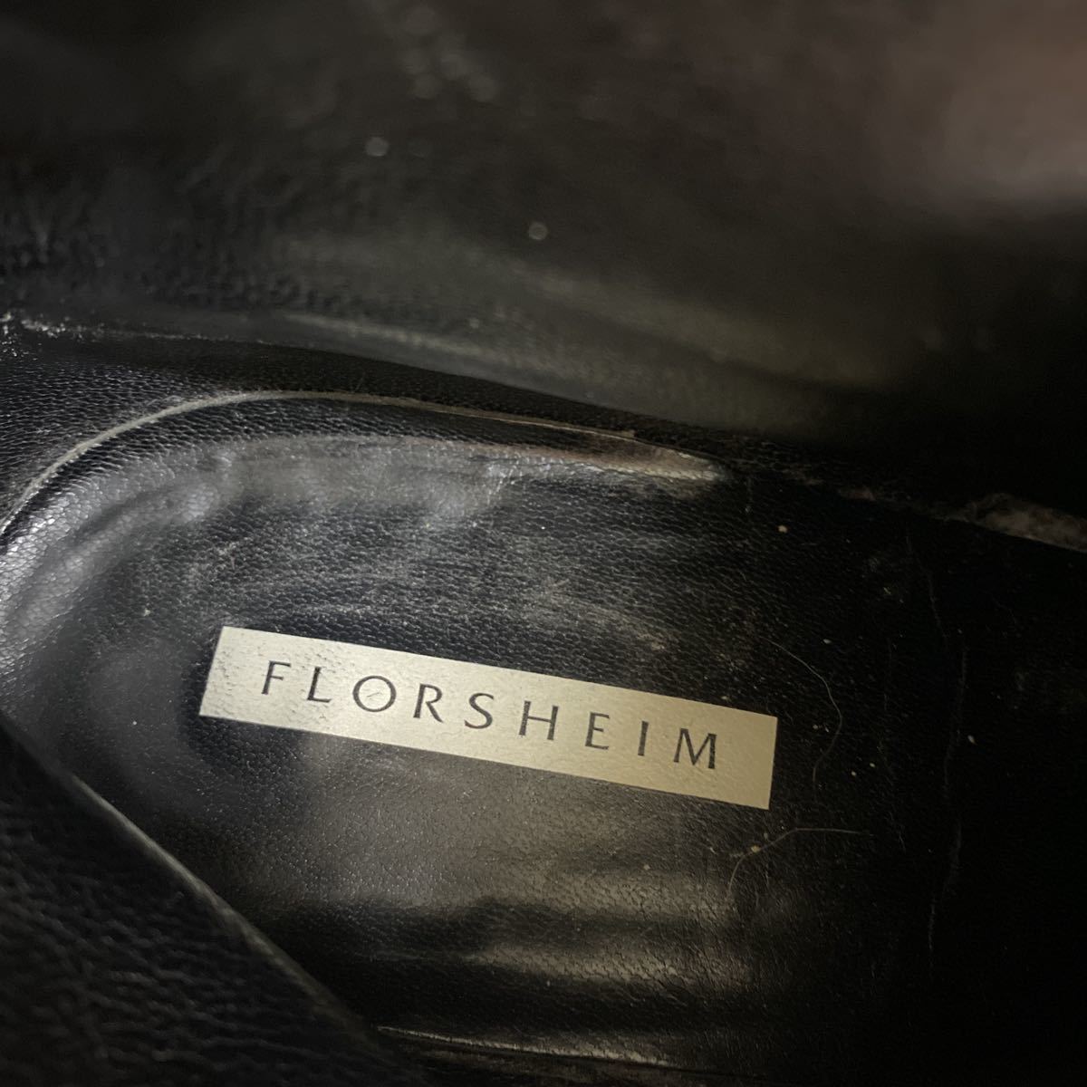 フローシャイムFLORSHEIMカントリーブーツ サイドジップブーツ 91/2 3E 古着 レザーブーツ 本革