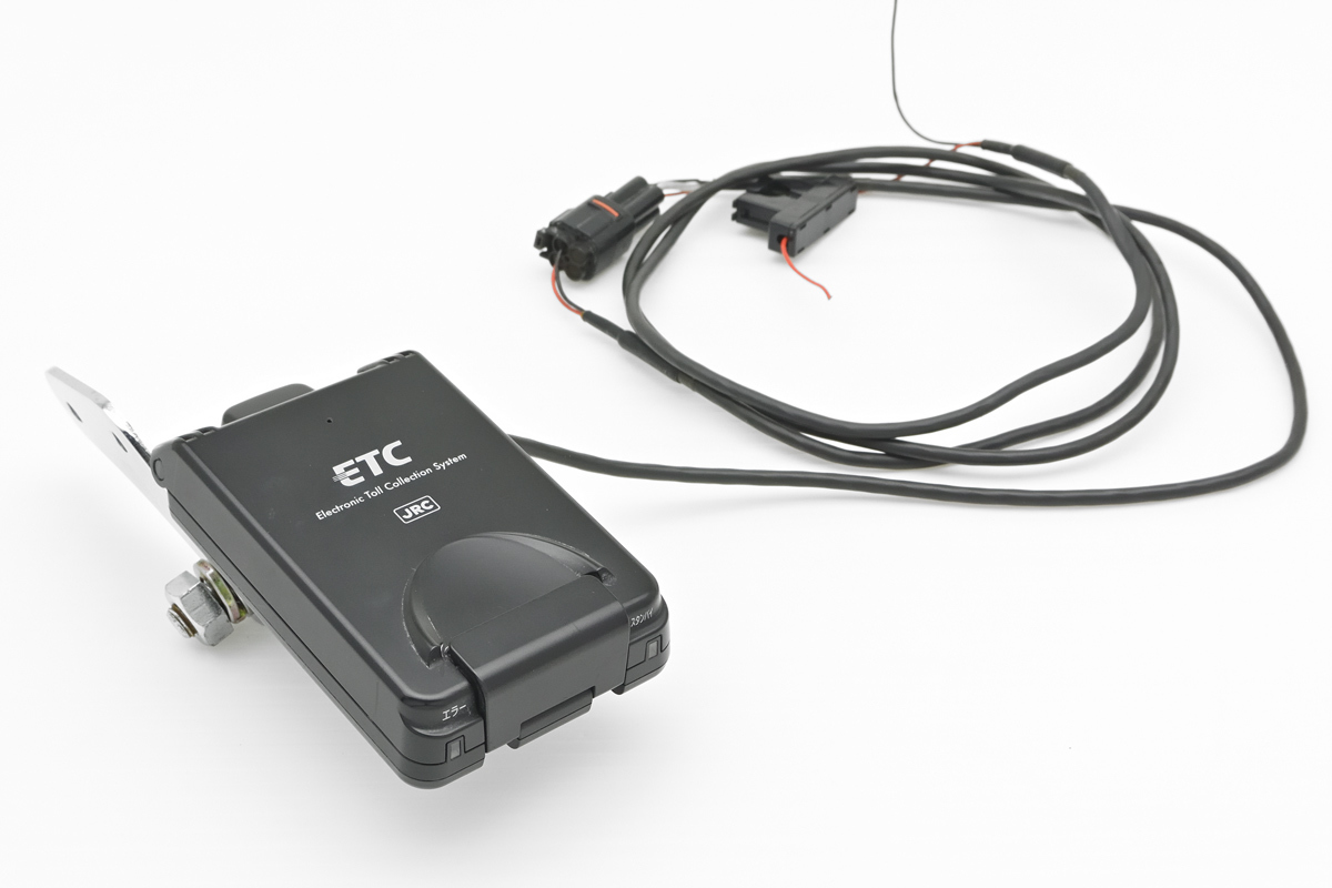 バイク用 ETC JRM-12 セットアップ済 アンテナ一体型 取り付けステー付