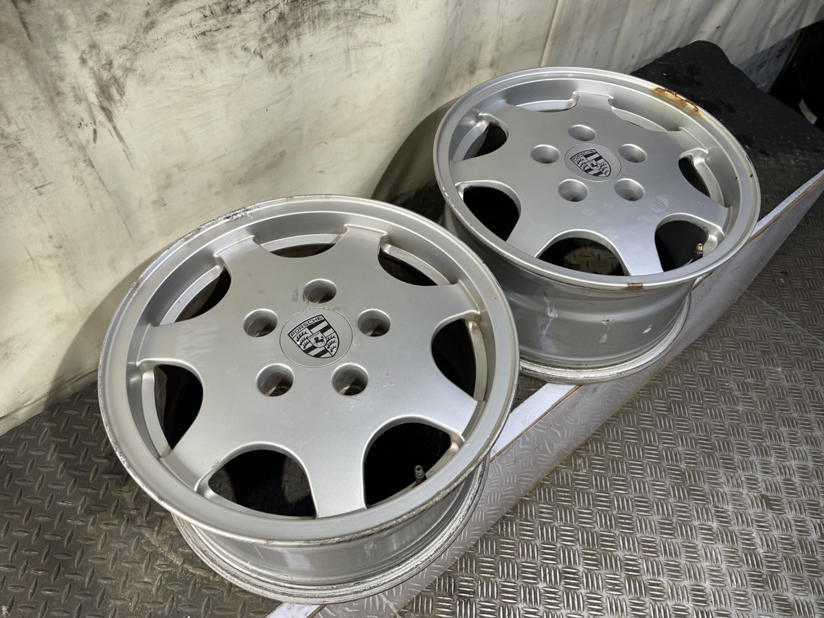 【人気，新作】 Porsche ポルシェ 911 964 純正 16インチ 8.0J +52.3 PCD130 5H アルミホイール 2本セット ③(純正品)｜売買されたオークション情報、yahooの商品情報をアーカイブ公開 - オークファン 5穴