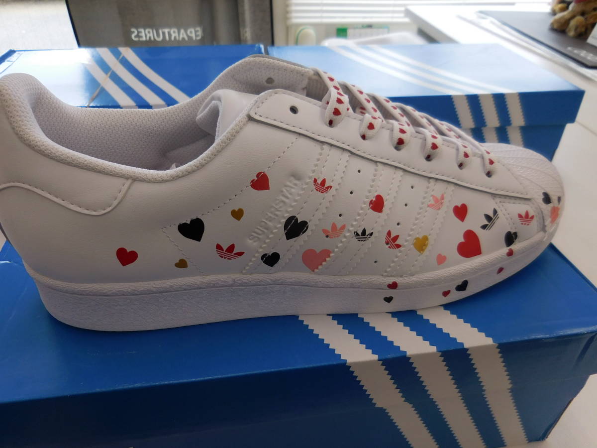 adidas ☆SUPERSTAR/スーパースター（ハート柄）27.5☆新品未使用タグ付き