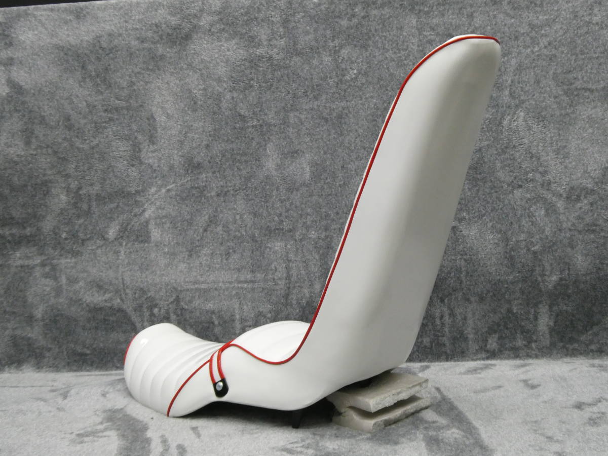 ZRX400 白エナメル 60cm 三段シート/ホワイト 補強入り