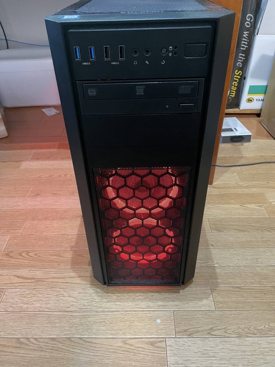1円出品 最低落札なし】☆自作ゲーミングPC☆Core-i7 6700、8GB 