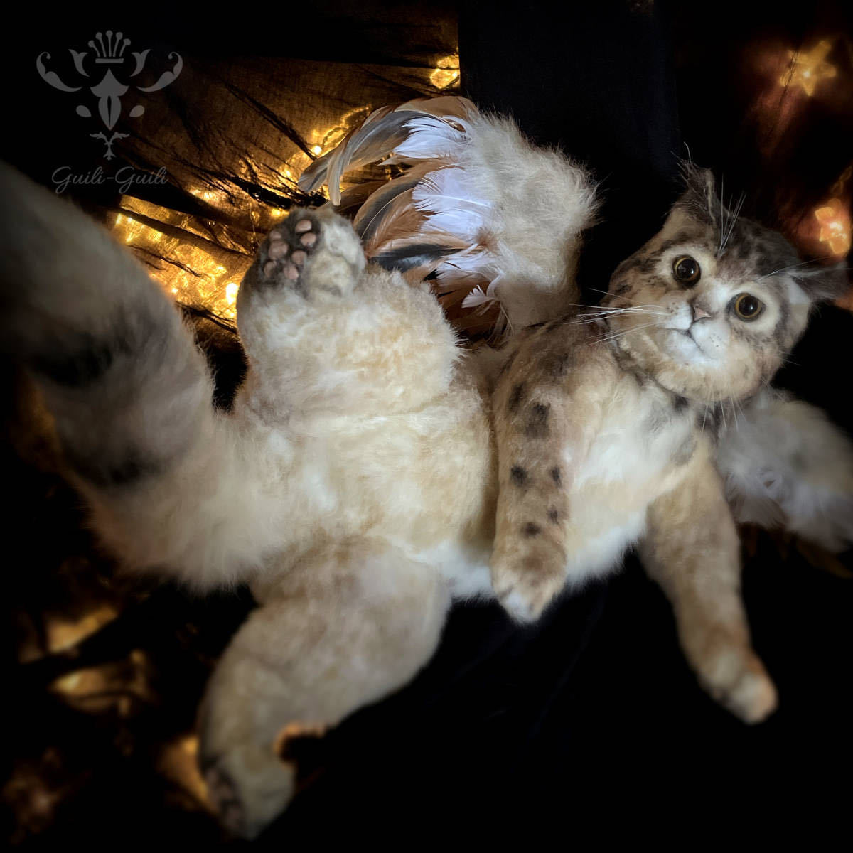 guili-guili* owl cat フクロウネコ / フル可動 アートドール 架空生物