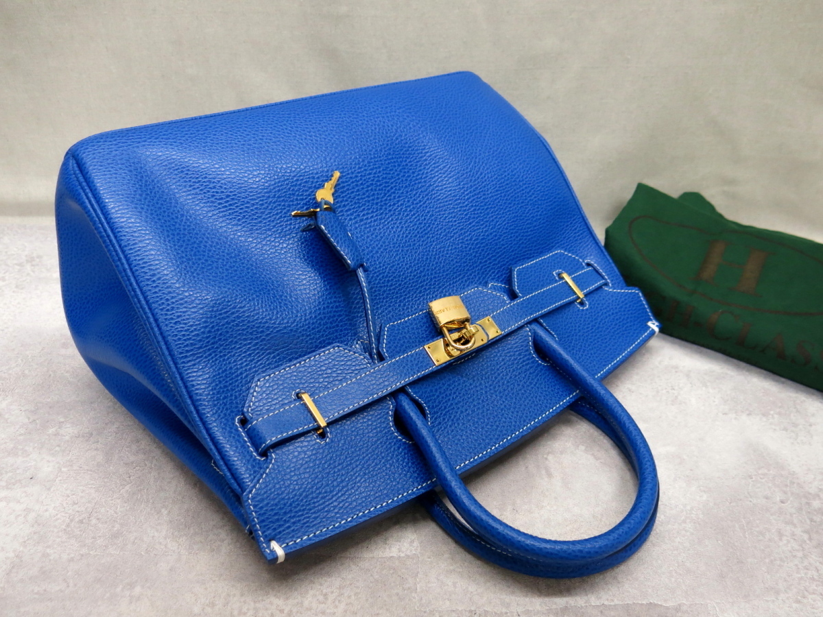 HIGH CLASS ハイクラス ハンドバッグ カーフ テラコッタ バッグ