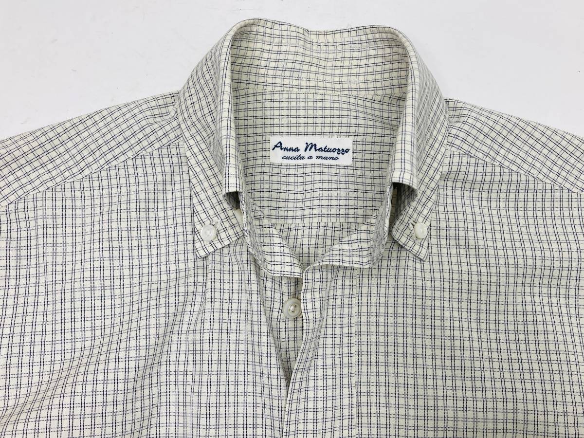 Anna Matuozzo ホワイト長袖シャツ 15 3/4 2025年最新】ANNA MATUOZZO