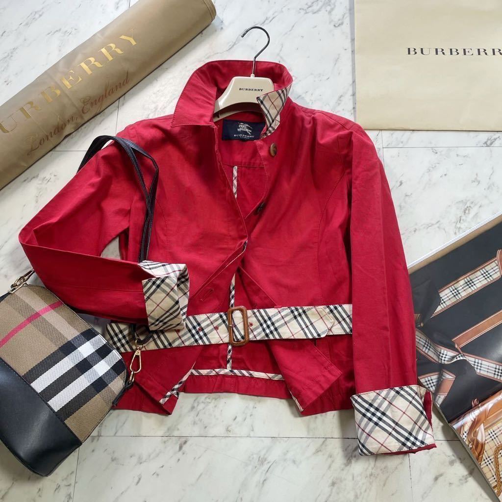 美シルエット○美品○BURBERRY バーバリーロンドン 【トレンチ 