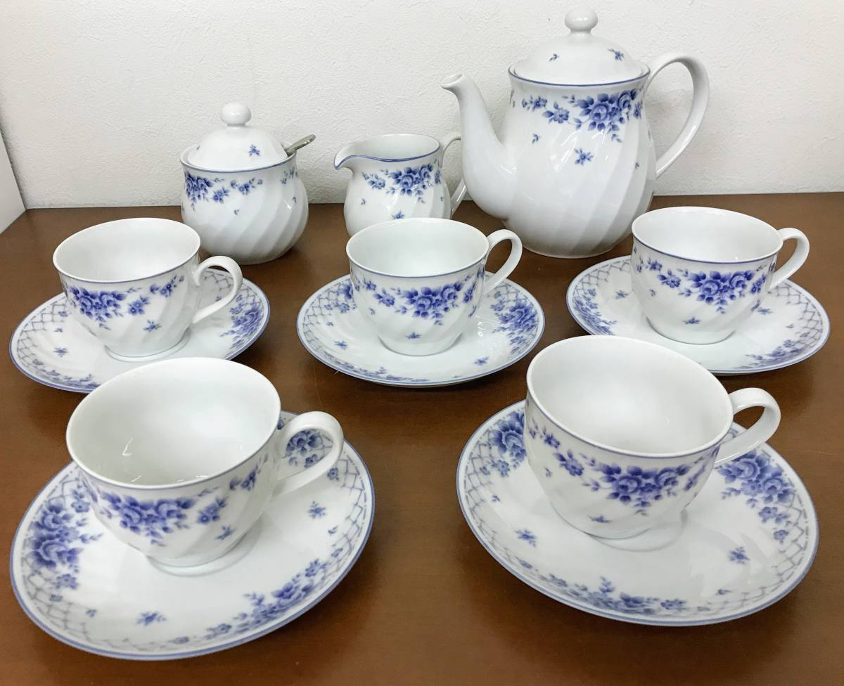 KY137]洋食器 Cing Gourmets 三郷陶器 SANGO CHINA ティーセット