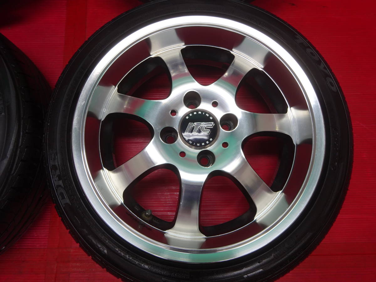 ☆2本イボ付き☆ RAYS SEBRING ITC-SPORT 社外15インチホイール 4本 