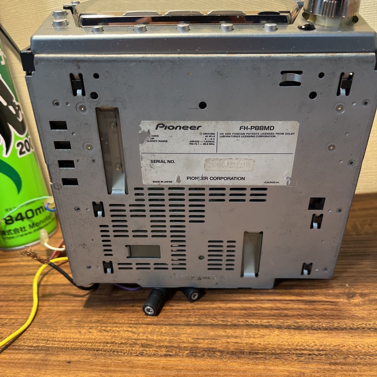 ジャンク】名機 Pioneer FH‐P88MD 2DIN ・ MD / CD チューナー MOS FET