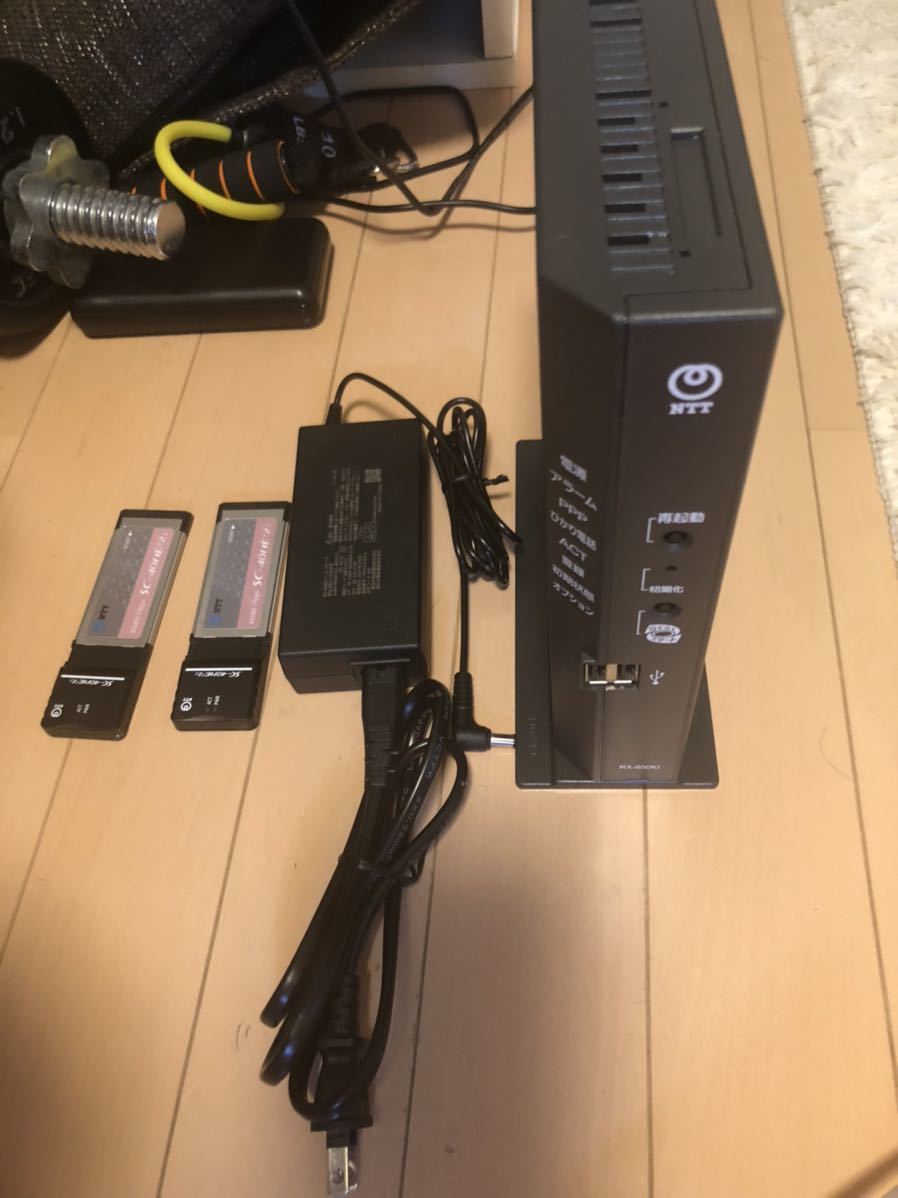 NTT西日本 ゲートウェイ RX-600kI 無線LANカード2枚set_6