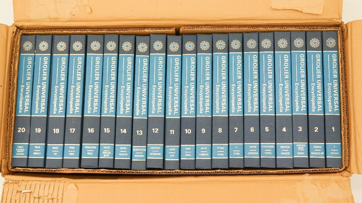 洋書 GROLIER UNIVERSAL ENCYCLOPEDIA 現状販売品】【未使用品】GROLIER UNIVERSAL ENCYCLOPEDIA 20巻セット