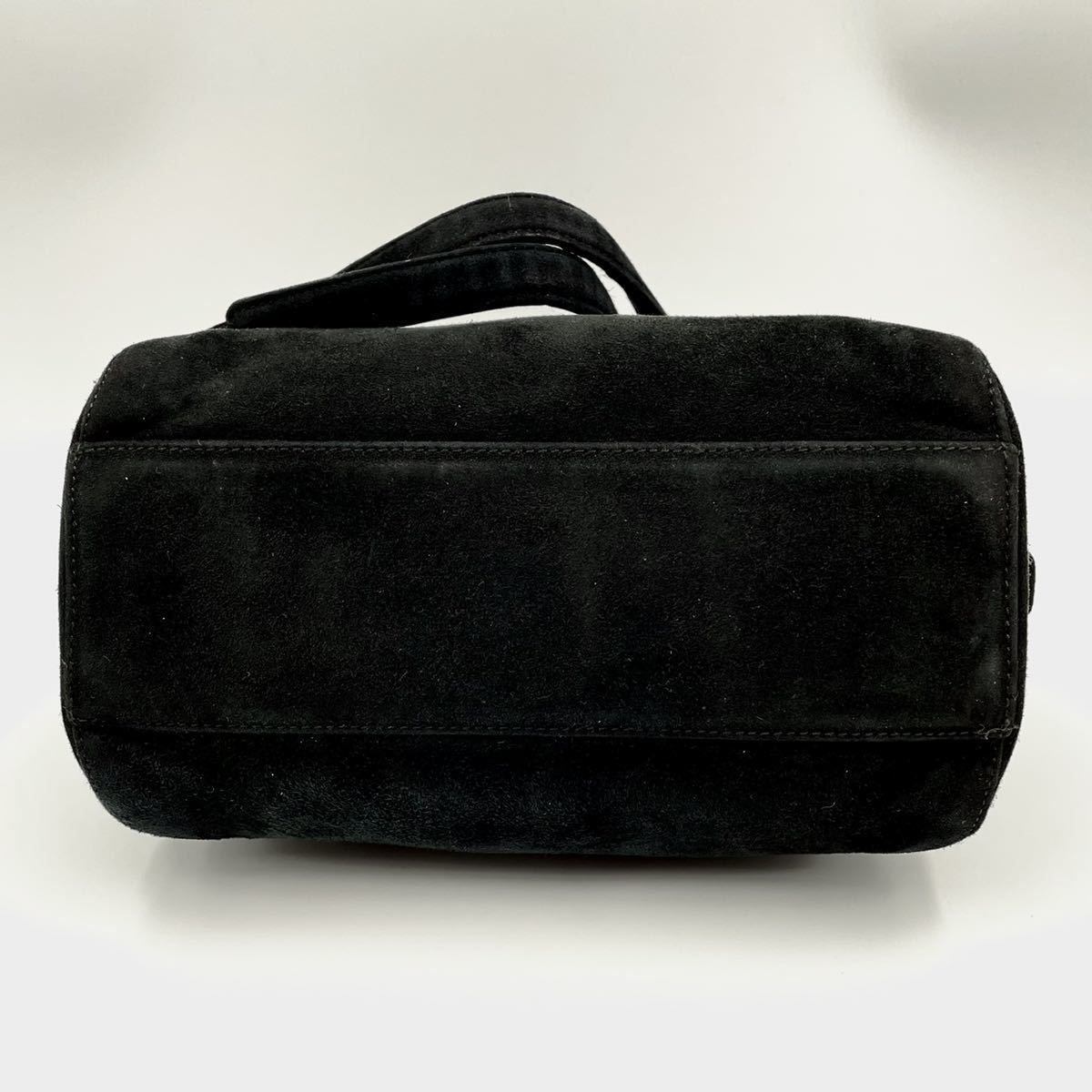 1円 □美品□希少□ PRADA プラダ スウェード レザー ショルダー 