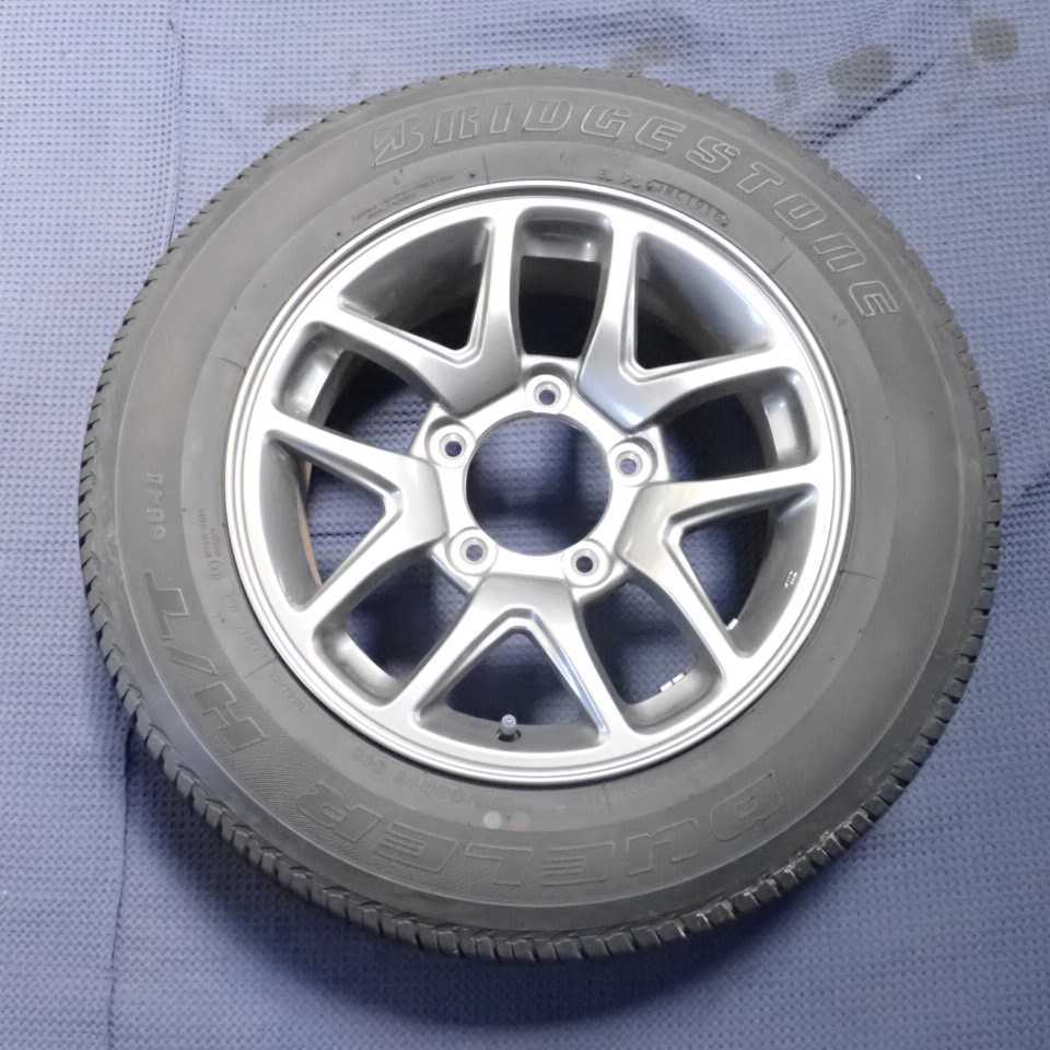 平成30年 ジムニー JB64W 純正 アルミホイール タイヤ 1本 5穴 BRIDGESTONE 175/80R16 中古 即決C