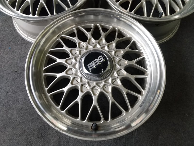 psi』 BBS 15インチ × 6JJ +40 4穴 PCD100 アルミホイール3本セット 