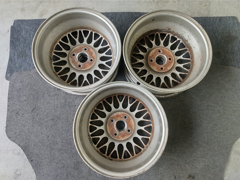 psi』 BBS 15インチ × 6JJ +40 4穴 PCD100 アルミホイール3本セット 