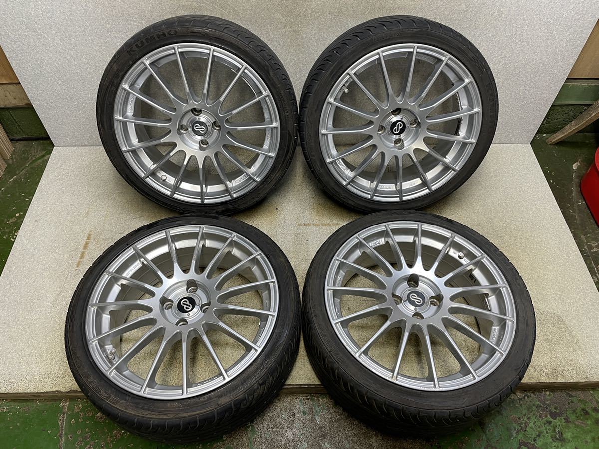 エンケイ ENKEI RS05 JAPAN 17インチ 17x7J +38 100/4H タイヤ 205 