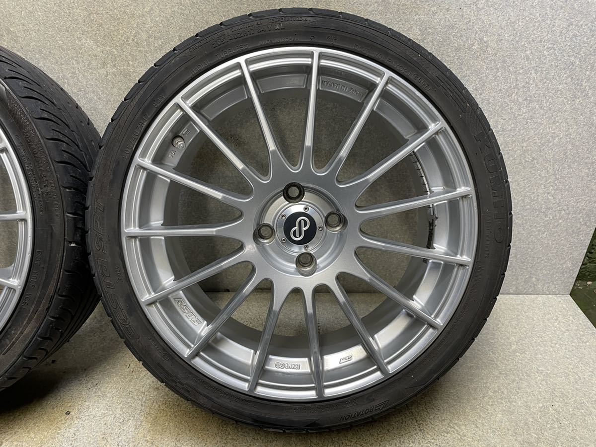 エンケイ ENKEI RS05 JAPAN 17インチ 17x7J +38 100/4H タイヤ 205 