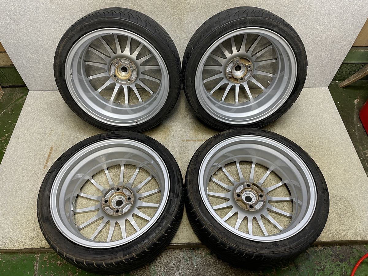 エンケイ ENKEI RS05 JAPAN 17インチ 17x7J +38 100/4H タイヤ 205 
